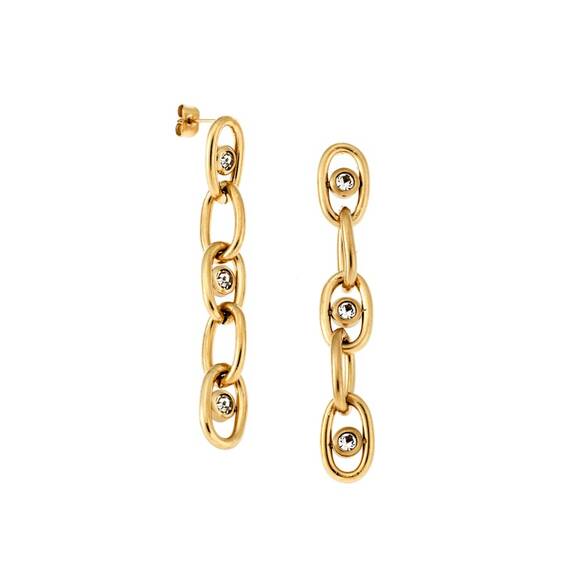 Σκουλαρίκια Γυναικεία SENZA Gold Plated Steel