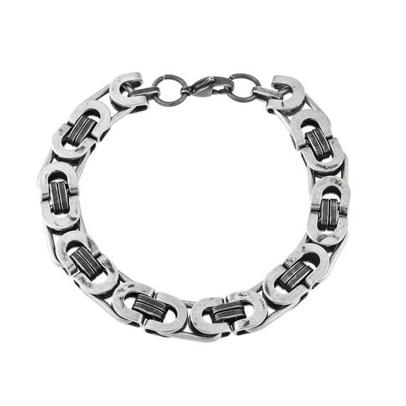Βραχιόλι Senza Men&#039;s Gun Metal Stainless Steel