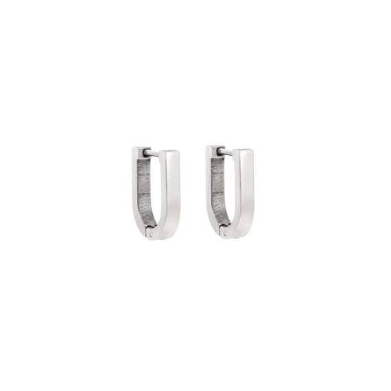 Σκουλαρίκια Κρίκοι SENZA Steel 1.5x1.2 cm