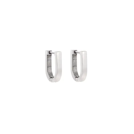 Σκουλαρίκια Κρίκοι SENZA Steel 1.5x1.2 cm
