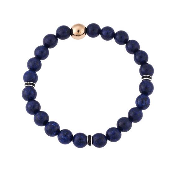 Βραχιόλι Senza Men&#039;s with Lapis Lazuli Stones