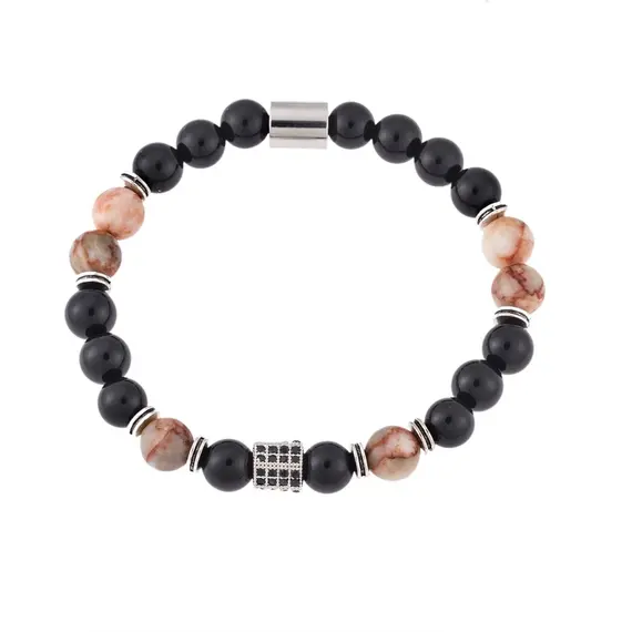 Βραχιόλι Senza Men&#039;s Onyx Stones