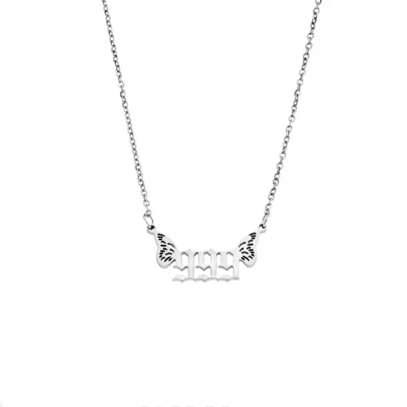 Κολιέ Senza Stainless Steel, Angel Numbers