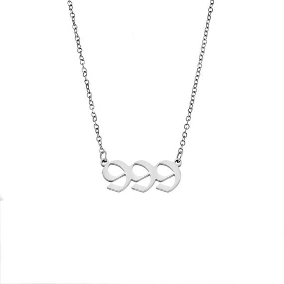 Κολιέ Senza Stainless Steel, Angel Numbers