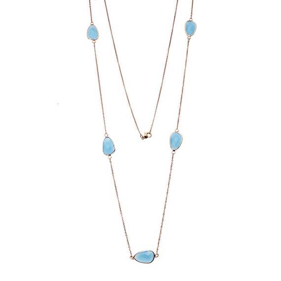 Κολιέ Γυναικείο SΕΝΖΑ Steel Rose Gold Plated