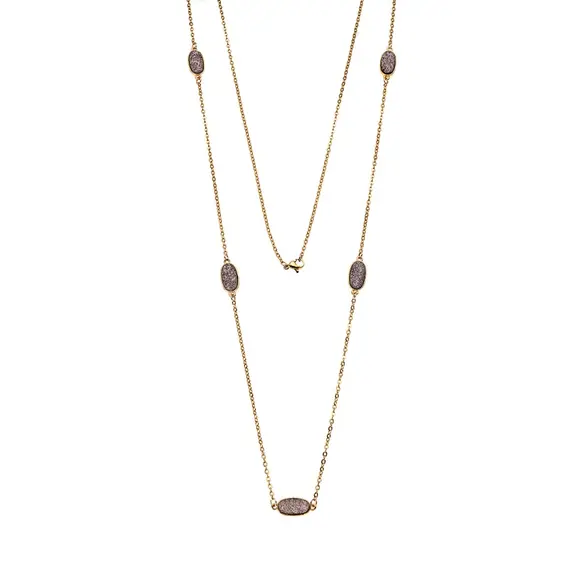 Κολιέ Γυναικείο SΕΝΖΑ Gold Plated Steel