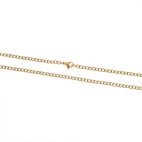 Αλυσίδα Λαιμού SΕΝΖΑ Gold Stainless Steel-40cm