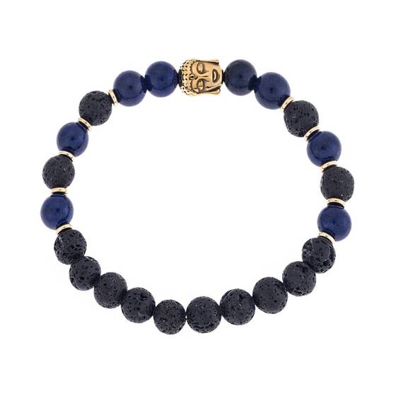 Βραχιόλι Senza Men&#039;s Steel Gold Plated