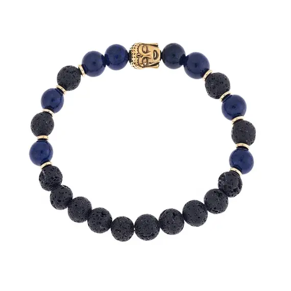 Βραχιόλι Senza Men&#039;s Steel Gold Plated