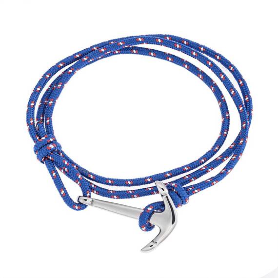 Βραχιόλι Senza Men's Steel κορδόνι με άγκυρα
