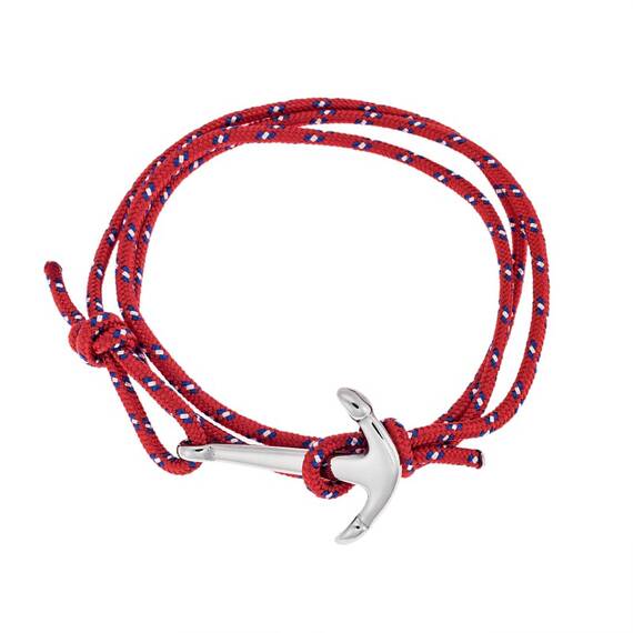 Βραχιόλι Senza Men's Steel κορδόνι με άγκυρα