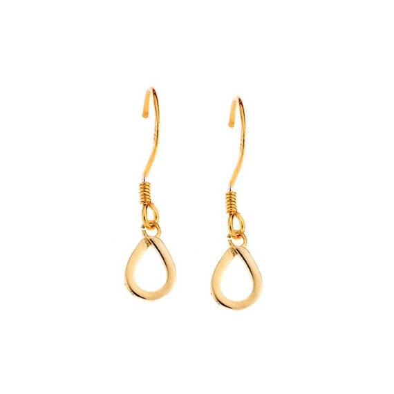 Σκουλαρίκια Senza Silver 925 Gold Plated