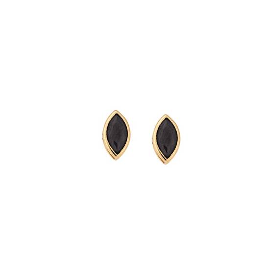 Σκουλαρίκια Senza Φύλλο Silver 925 Gold Plated