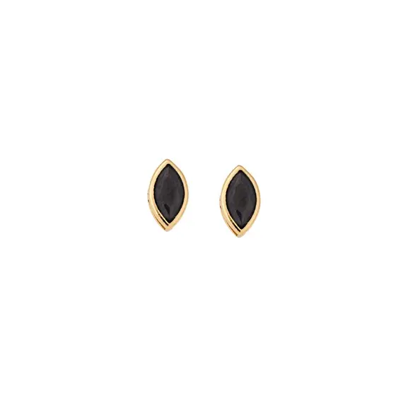 Σκουλαρίκια Senza Φύλλο Silver 925 Gold Plated