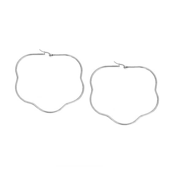 Σκουλαρίκια Senza Steel 7,5 cm