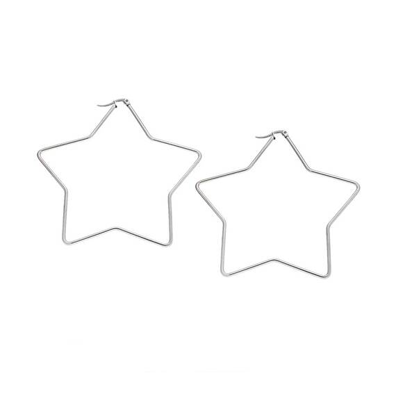 Σκουλαρίκια Senza Steel 8 cm