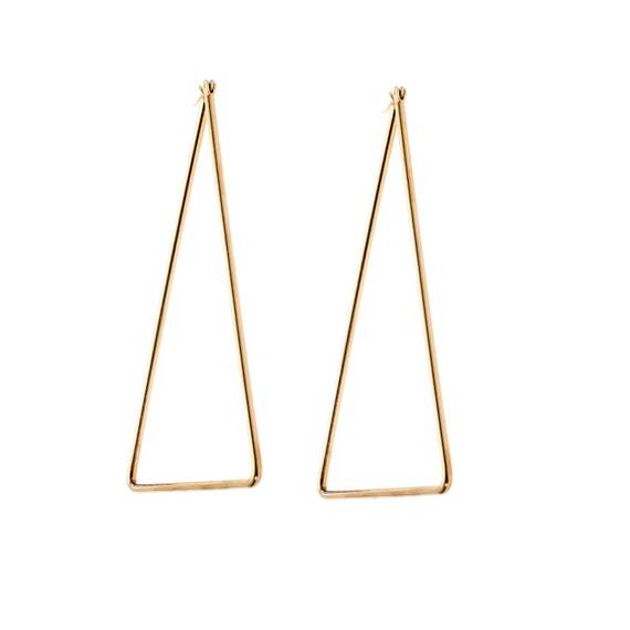 Σκουλαρίκια Senza Steel 8 cm Gold Plated