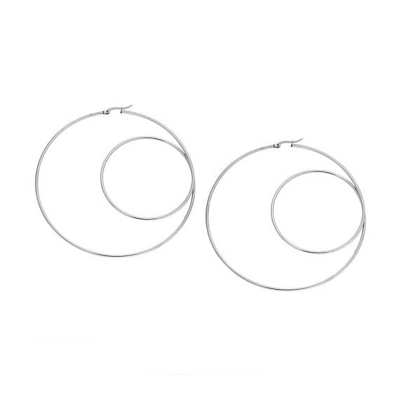 Σκουλαρίκια Senza Steel 8,5 cm