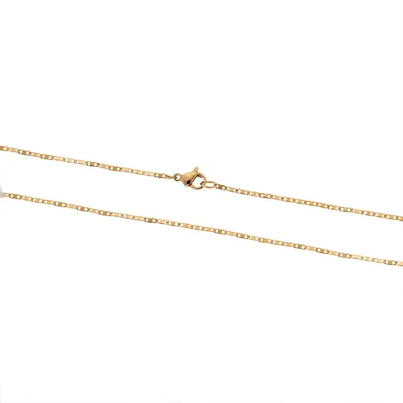 Αλυσίδα Λαιμού SΕΝΖΑ Gold Stainless Steel-55cm