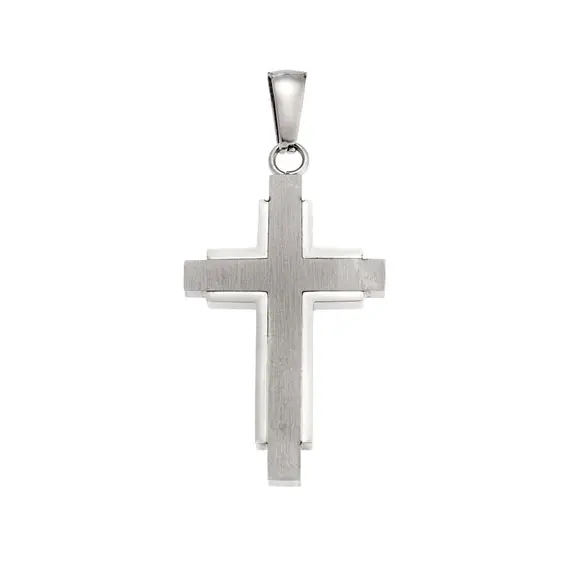 Μοτίφ Senza Men&#039;s Steel, Σταυρός από Ατσάλι