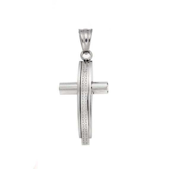 Μοτίφ Senza Men&#039;s Steel, Σταυρός από Ατσάλι