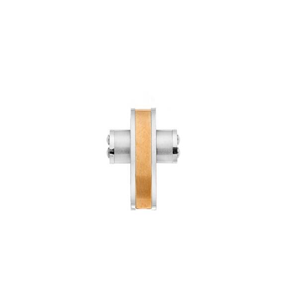 Κολιέ Senza Men&#039;s Steel, Δίχρωμος Σταυρός από Ατσάλι