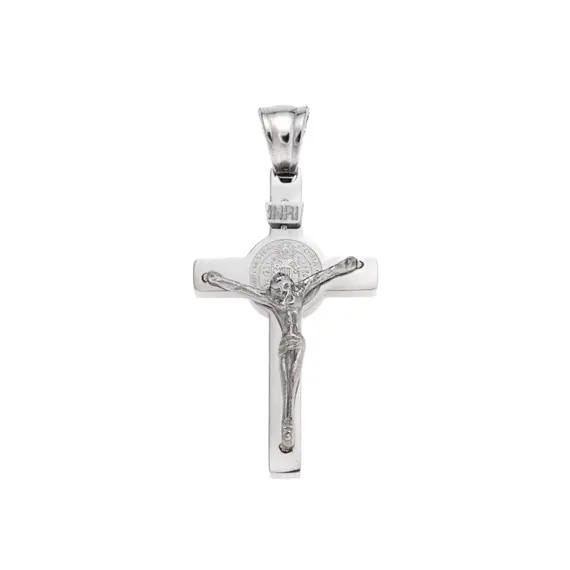 Μοτίφ Senza Men&#039;s Steel, Σταυρός με τον Εσταυρωμένο από ατσάλι
