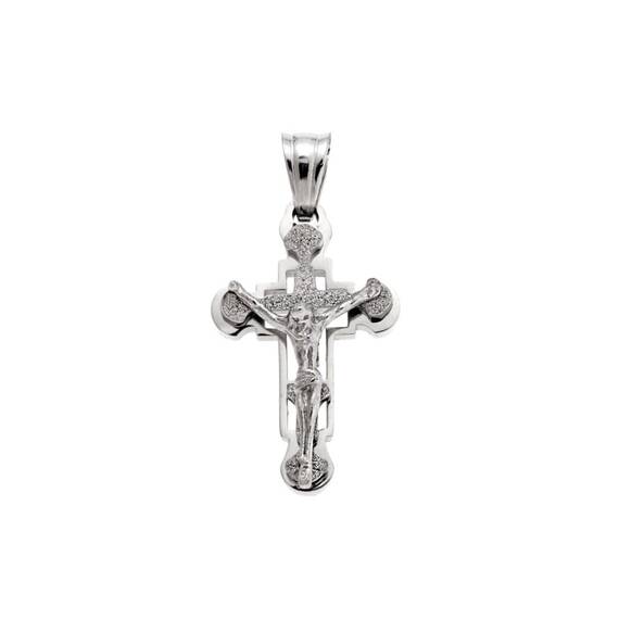Μοτίφ Senza Men&#039;s Steel, Σταυρός με τον Εσταυρωμένο από ατσάλι