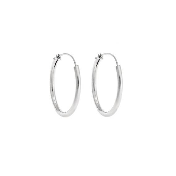 Σκουλαρίκια Κρίκοι Senza από ασήμι 925, 2.2mm