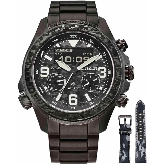 CITIZEN Promaster Land Eco-Drive Chronograph Gift Set JV1008-63E