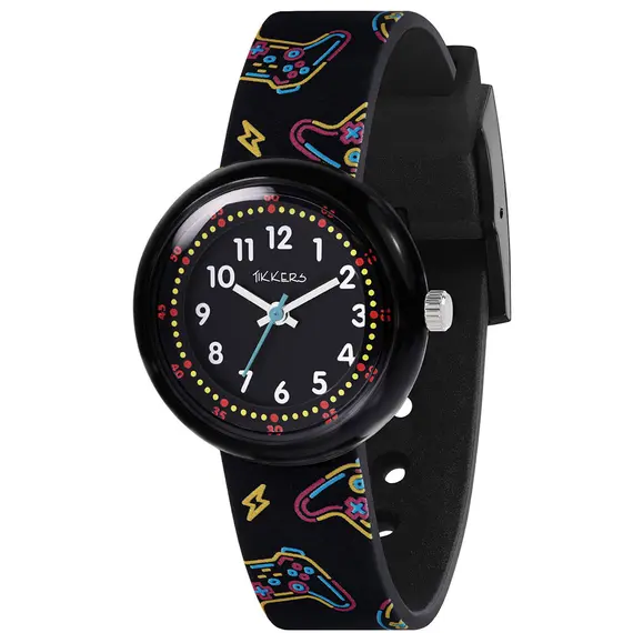 TIKKERS Kids Black Strap ATK1103