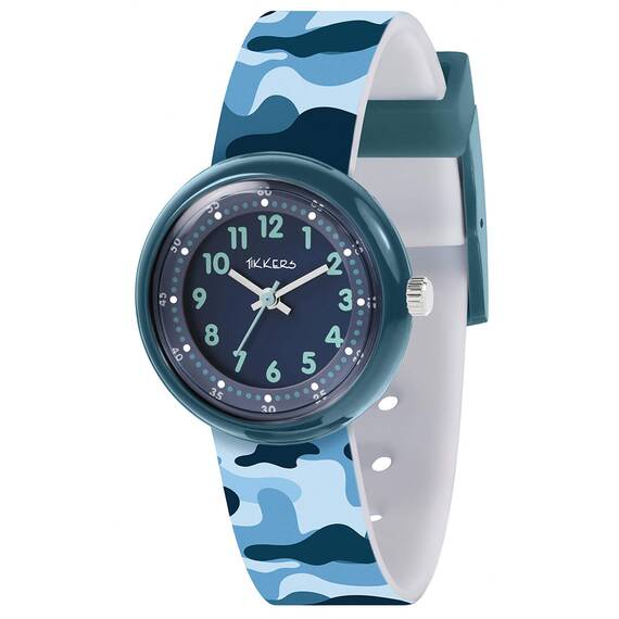 TIKKERS Kids Blue Camo Strap ATK1104
