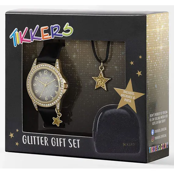 TIKKERS Girls Black Star Set ATK1109, image 6
