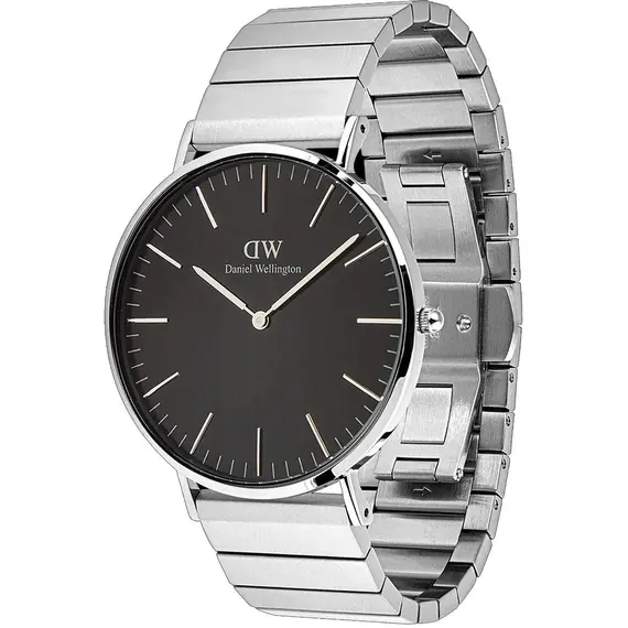 DANIEL WELLINGTON Classic Piano Link Onyx Silver DW00100774, image 4