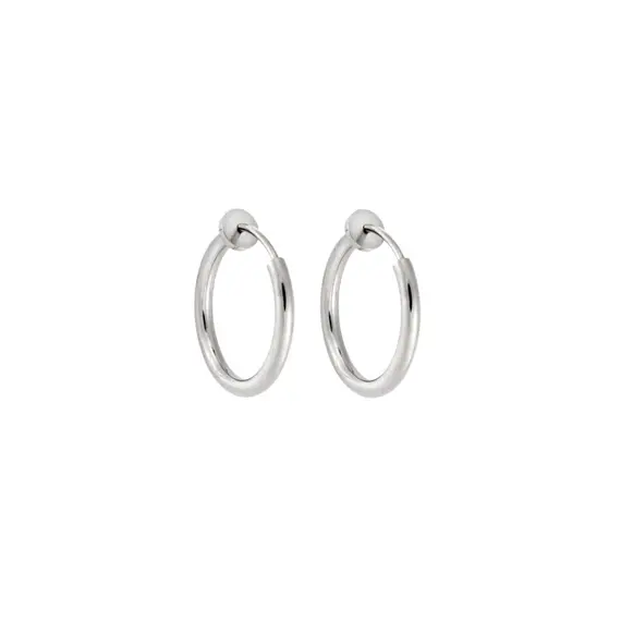 Σκουλαρίκια UNISEX SENZA Steel κρίκος χωρίς τρύπα