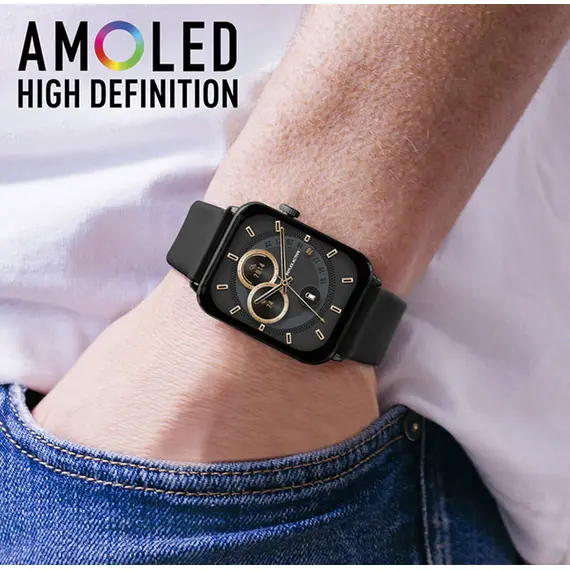 REFLEX ACTIVE Series 30 Amoled Black Smart Calling Watch RA30-2186, image 4