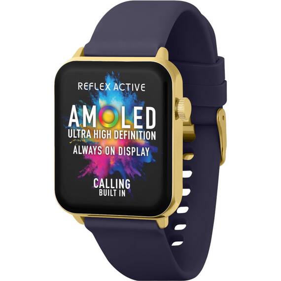 REFLEX ACTIVE Series 30 Amoled Blue Smart Calling Watch RA30-2190