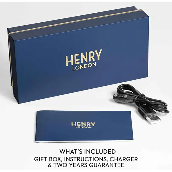 HENRY LONDON Smartwatch Silver & Slate Silicone HLS65-0011, image 8