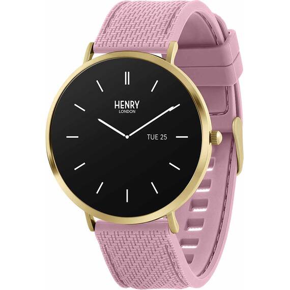 HENRY LONDON Smartwatch Gold & Blush Silicone HLS65-0016