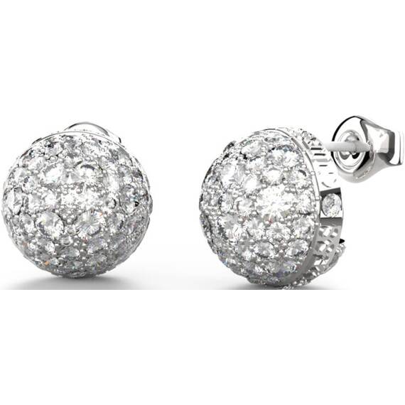 GUESS STEEL Calypso Ασημένια Σκουλαρίκια Με Ζιργκόν JUBE04457JWRHT-U