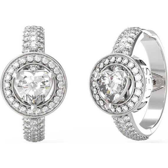 GUESS STEEL Mama Non Mama Ασημένια Σκουλαρίκια Με Ζιργκόν JUBE04670JWRHT-U
