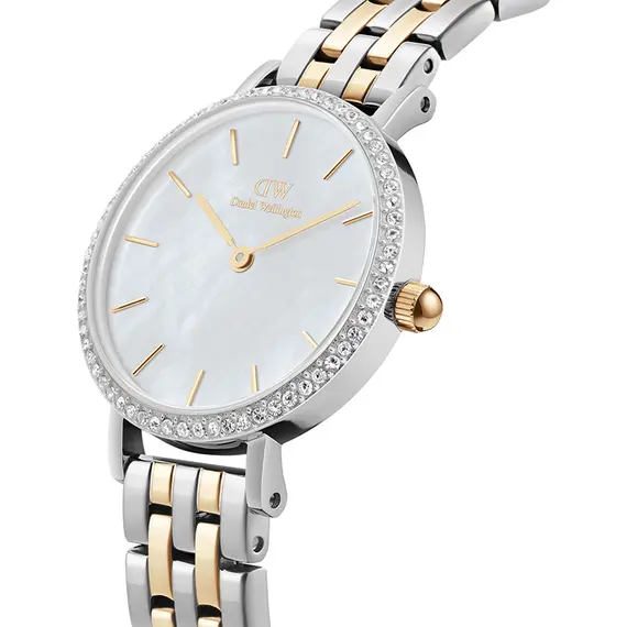 DANIEL WELLINGTON Petite Petite Lumine Bezel 5-Link Two-Tone MOP DW00100665, image 2