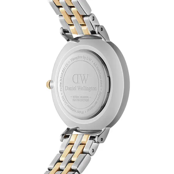 DANIEL WELLINGTON Petite Petite Lumine Bezel 5-Link Two-Tone MOP DW00100665, image 3