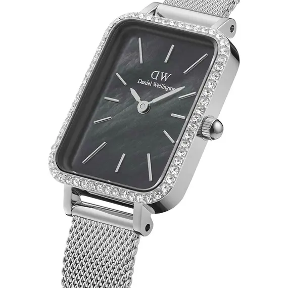 DANIEL WELLINGTON Quadro Lumine Bezel Sterling Black MOP DW00100667, image 2