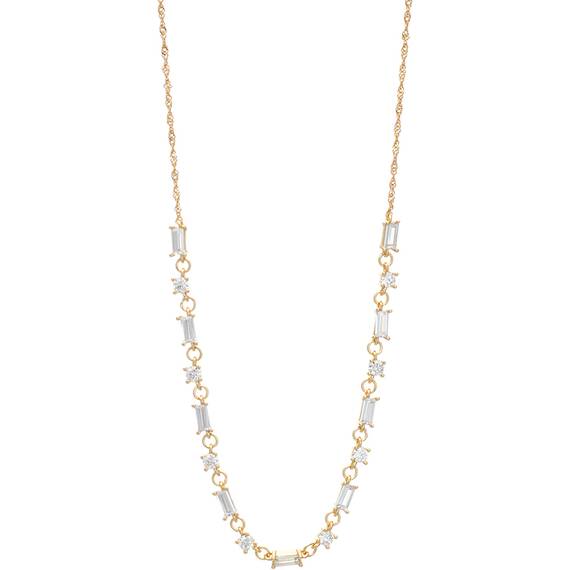 PRINCESILVERO Κολιέ Χρυσό Με Πέτρες Από Ασήμι 925 45cm 3TA-KD217-3