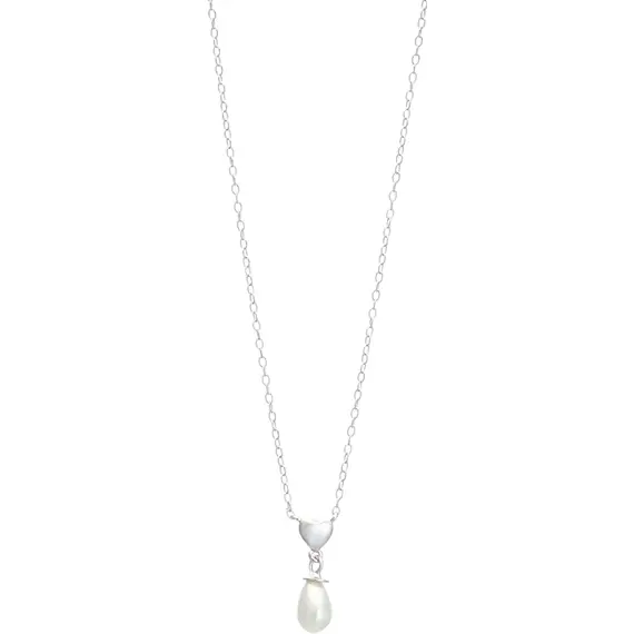 PRINCESILVERO Κολιέ Με Κρεμαστή Πέρλα Από Ασήμι 925 45cm 4TA-KD249-1