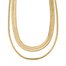 PILGRIM Reconnect Chunky Snake Chains 2in1 Set Gold-Platet Necklace 102132011