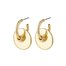PILGRIM Clarity Deco Hoop Gold-Plated Earrings 112132013