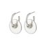 PILGRIM Clarity Deco Hoop Silver-Plated Earrings 112136013