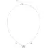 GUESS STEEL Lily Ασημένιο Κολιέ Με Πεταλούδες 40.7cm-45.7cm JUBN05112JWRHT-U